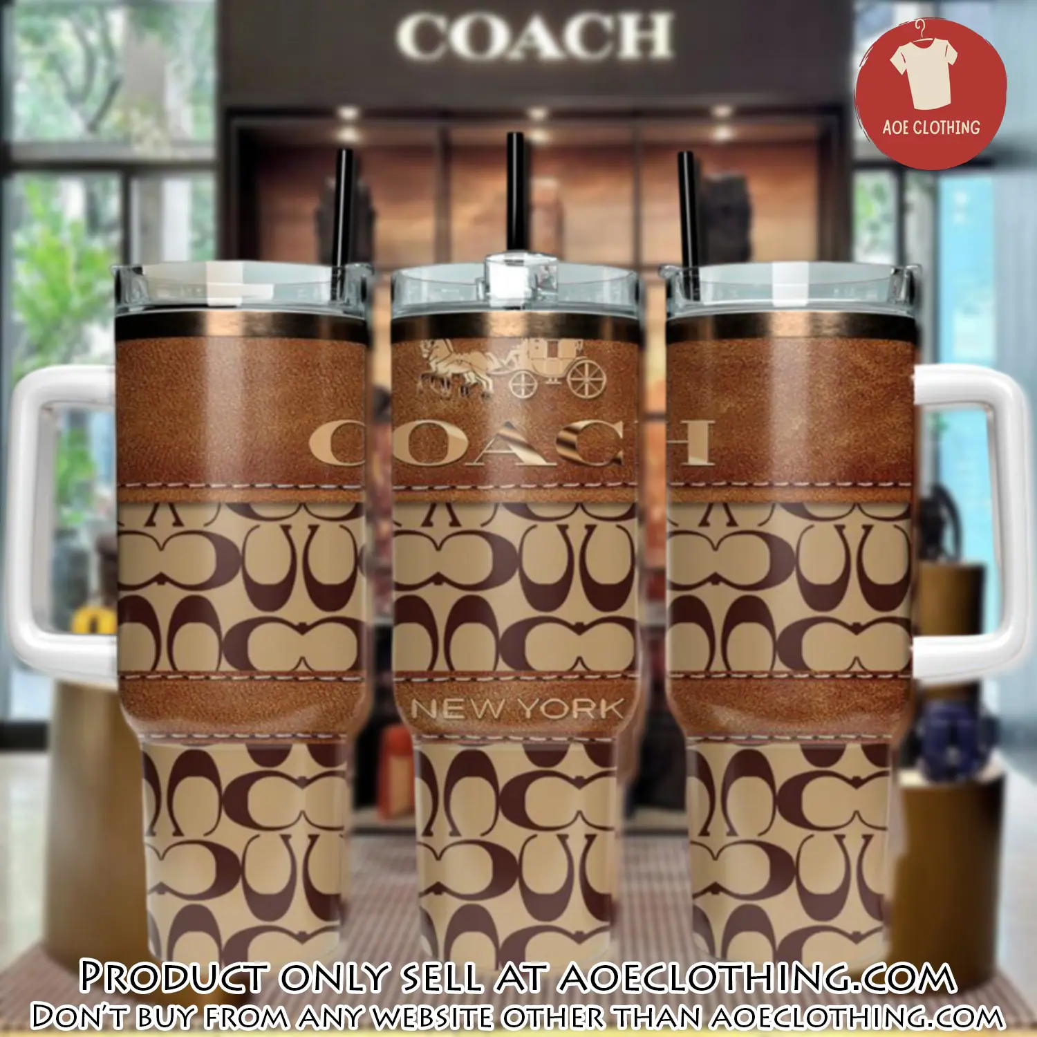 Coach new york stanley tumbler 40oz stanley tumbler coach logo ktb1120 aoe2419206